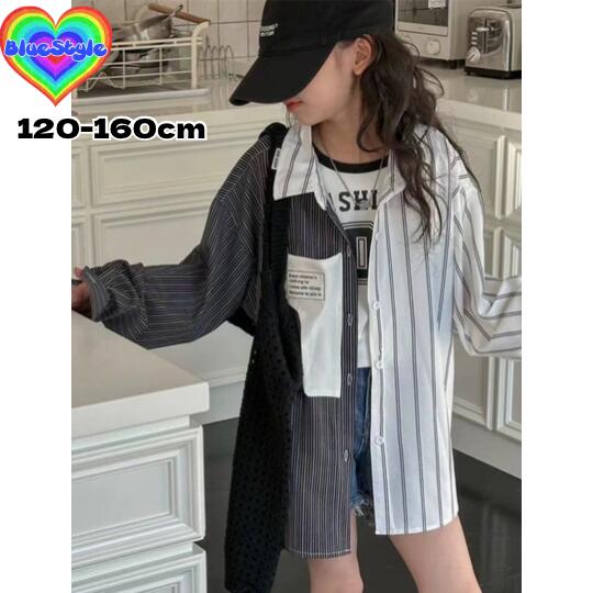 【予約商品】【送料無料】【レビュー投稿でクーポンGET！】 韓国 子供服 韓国キッズ服 男の子アウター BOYSアウター 春服 シャツ アウター お出かけコーデ ダンス ユニセックス 男女兼用 bluestyle ブルースタイル BlueStyle 韓国風 男の子 トップス 春夏 春 秋 冬