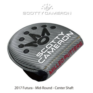 ☆スコッティキャメロン SCOTTY CAMERON 【Scotty-2017 Futura - Mid-Round - Center Shaft】マレット型パターカバー：センターシャフト右用