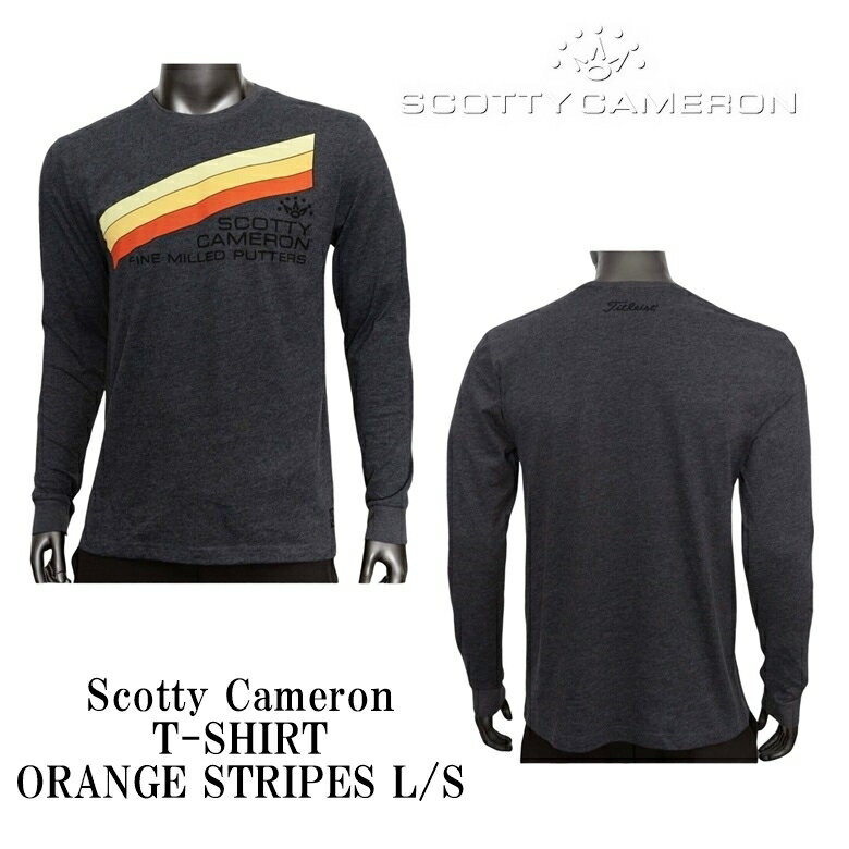 ★スコッティキャメロン★ "T-Shirt - ORENGE STRIPES L/S" Tシャツ シャツ ウェア 【Tokyo 新橋店】