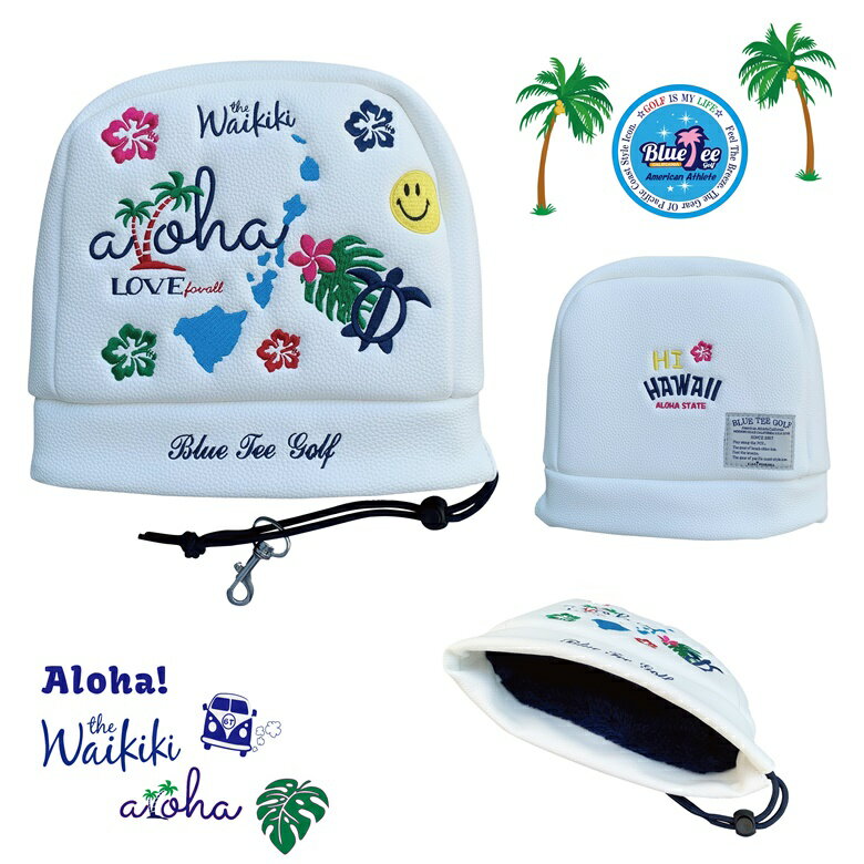 ブルーティーゴルフ【ハイハワイ HI HAWAII】 アイアン用 ヘッドカバー BLUE TEE GOLF Californiaのサムネイル