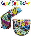 BLUE TEE GOLF California 【ワッペン柄】 HC-035 パター用 ヘッドカバー ブレード マレット ブルーティーゴルフ カルフォルニア