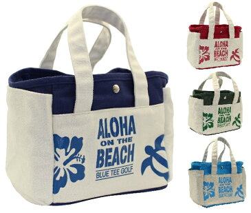 BLUE TEE GOLF California ラウンドトートバッグ【ALOHA ON THE BEACH】 TT-004 【Tokyo 新橋店】