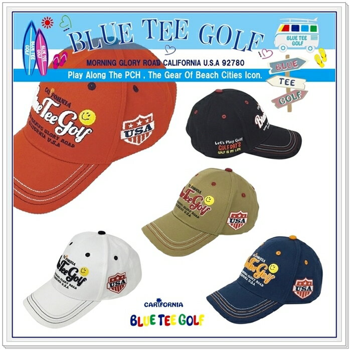 ☆BLUE TEE GOLF California 【モデル：スマイル】 ブルーティーゴルフ　スタンダード　コットンキャッ...