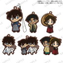 ブシロード 名探偵コナン カプセルラバーストラップ 和洋折衷ver.全6種セット ガチャガチャ カプセル・ミニブック付き コンプリート 新品 即納 フルコンプ ガシャ カプセルトイ