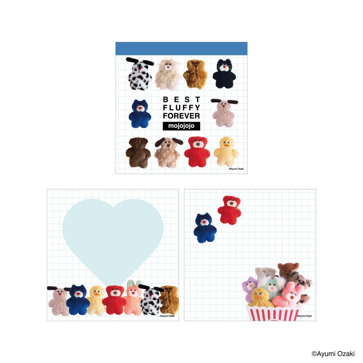 mojojojo スクエアメモ みんな集合 かわいい 付箋 メモのサムネイル