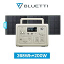 【クーポン利用で68,600円】BLUETTI ポータブル電源 ソーラーパネル セット EB3A 200W 軽量 小型 蓄電池 家庭用 ポータブルバッテリー 600W リン酸鉄リチウムイオン 太陽光パネル UPS機能 発電機 防災 停電 バックアップ電源 急速充電 キャンプ 節電