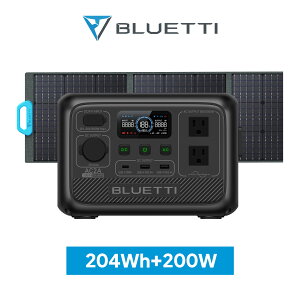 BLUETTI ݡ֥Ÿ 顼ѥͥ å AC2A+200W 204Wh/300W    5ǯݾ Ŵ Ĺ̿ ХååŸ (600W) UPSǽ ץ ȯŵ ȥɥ    к