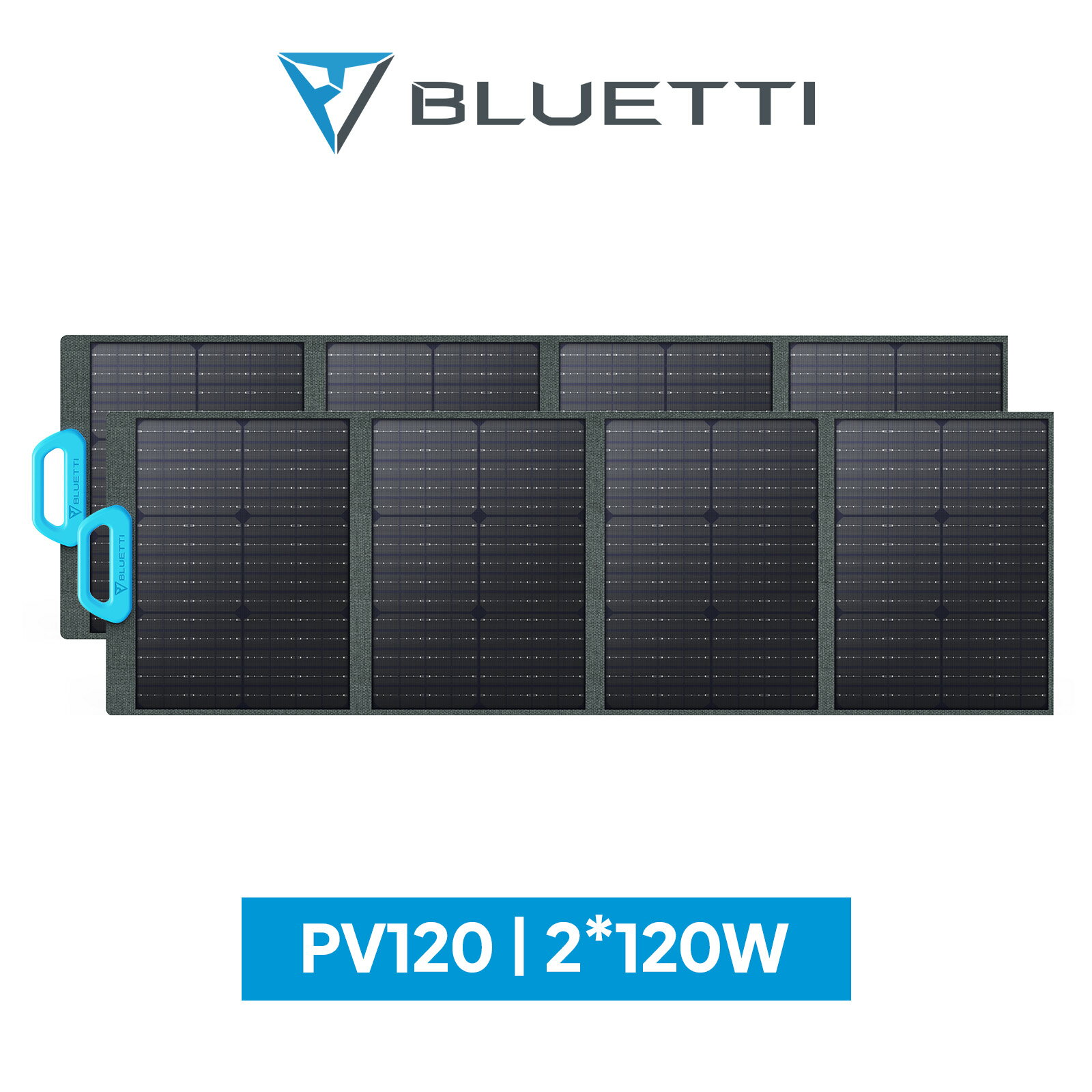 BLUETTI ソーラーパネル PV120W 2枚 蓄電池 充電 バッテリー ソーラー充電器 折りたたみ式 ソーラーチャージャーポータブル電源充電 防災グッズ IP67防水 停電対策 アウトドア 高変換効率 発電機 コンパクト 急速充電 家庭用 太陽光発電