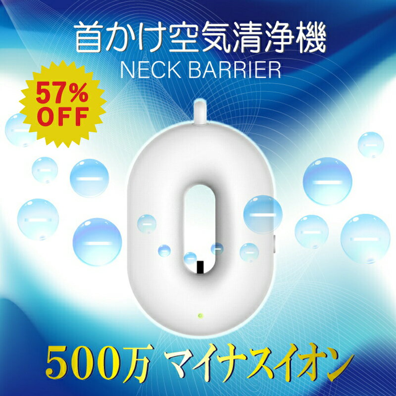 ★57%OFF！SS期間中限定！★ 【同色2個セット】首掛け空気清浄機 ネックバリア SY-127 ソウイ SOUYI マイナスイオン オゾン 空気清浄 充電式 首掛け 除菌 消臭 コンパクト ネックレス