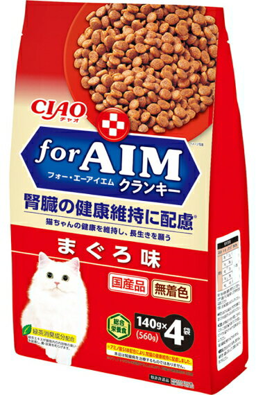 【いなばペット】チャオ　for　AIMクランキー　まぐろ味　140gx4袋　CA-51