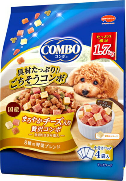 乐天商城 - 【日本ペット】コンボ　ドッグ　まろやかチーズ入り　1．7kgx8個（ケース販売）
