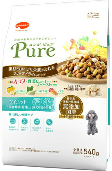 乐天商城 - 【日本ペット】コンボピュア　ドッグ　ダイエット　540gx12個（ケース販売）