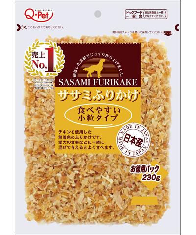【九州ペット】ササミふりかけ　食べやすい小粒タイプ　230g
