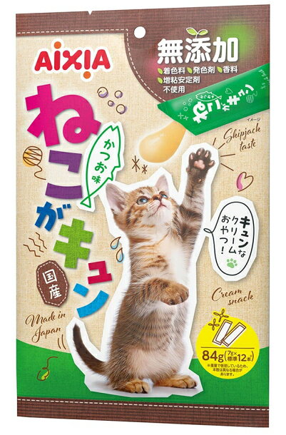 【商品説明】 着色料・発色剤・香料・増粘安定剤無添加のクリームおやつ。鶏肉をベースにクリーム状に仕立てたスティックタイプのおやつ。スティックからそのまま与えても、フードのトッピングとしても。着色料・発色剤・香料・増粘安定剤無添加。国産品。 【原材料】 鶏むね肉、でん粉、フィッシュエキス、かつおエキス 【成分値】 たんぱく質2.8%以上、脂質0.7%以上、粗繊維0.1%以下、灰分0.8%以下、水分90.0%以下着色料・発色剤・香料・増粘安定剤無添加のクリームおやつ！