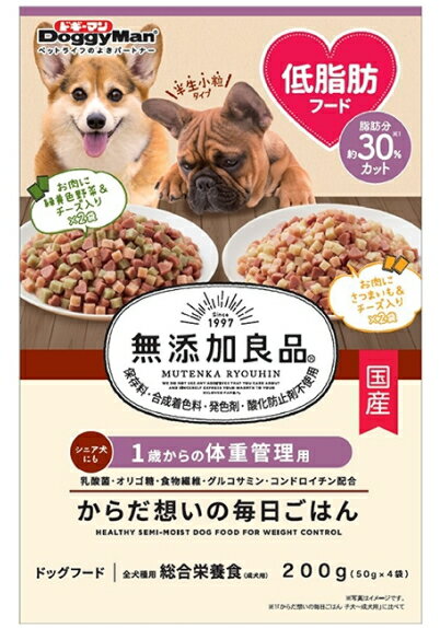 乐天商城 - 【ドギーマンハヤシ】無添加良品　からだ想いの毎日ごはん　体重管理用　200g