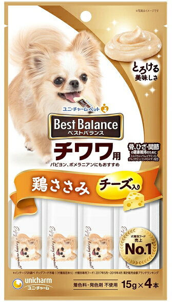 乐天商城 - 【ユニチャーム】ベストバランス　おやつ　チワワ用　鶏ささみ　15gx4本x48個（ケース販売）