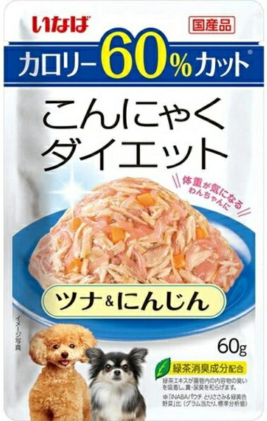 乐天商城 - 【いなばペット】こんにゃくダイエット　ツナ＆にんじん　60gx96個（ケース販売）　DRP-19