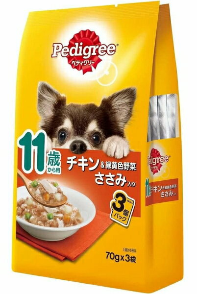 ペディグリーパウチ11歳から用チキ...