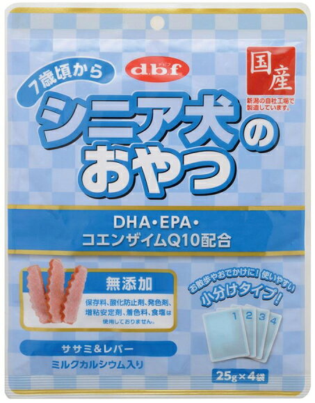 乐天商城 - 【デビフペット】シニア犬のおやつ　DHA・EPA・コエンザイムQ10配合　100gx48個（ケース販売）