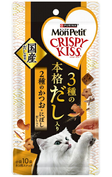 乐天商城 - 【ネスレピュリナ】モンプチ　クリスピーキッス　3種の本格だし入り　2種のかつおxにぼしだし入り　30gx30個（ケース販売）