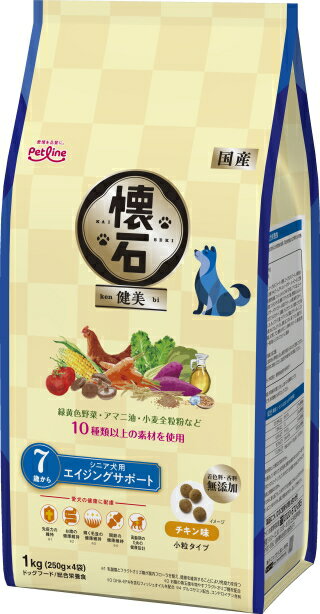 乐天商城 - 【ペットライン】懐石　健美　7歳から　シニア犬用　1kgx6個（ケース販売）