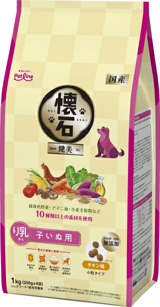乐天商城 - 【ペットライン】懐石　健美　子いぬ用　り乳から　1kgx6個（ケース販売）