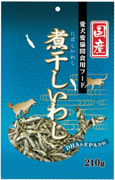 【商品説明】 お魚の旨味と香り、そのままの逸品。 工場独自の製法で仕上げ、ビタミン、ミネラルを豊富に含んだ商品です。 日本近海で水揚げされた小いわしを使用しています。 【原材料】 かたくちわし、食塩 【成分値】 たんぱく質63.0%以上、脂肪5.0％以上、粗繊維0.3％以下、灰分15.0%以下、水分15.0%以下日本近海で水揚げされた小いわしの煮干し！