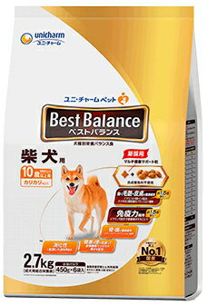 【ユニチャーム】ベストバランス　カリカリ仕立て　柴犬用　10歳以上用　2．7kgx4個（ケース販売）
ITEMPRICE