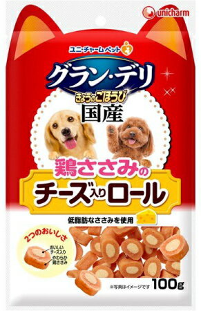 新品送無 ユニチャーム きょうのごほうび 鶏ささみのチーズ入りロール グランデリ １００ｇｘ３６個 ケース販売 ブルーウッド 犬用品 きょうのごほうび グランデリ 犬用品 Mariomattera Com