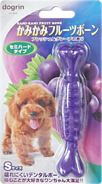 【スーパーキャット】かみかみフルーツボーン　グレープ　セミハード　S