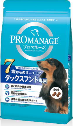 【マースジャパン】プロマネージ　7歳からのミニチュアダックスフンド専用　シニア犬用　4kgx3個（ケース販売）KPM80