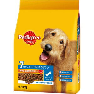 【マースジャパン】ペディグリー　7歳から用　ヘルシーチキン＆緑黄色野菜入り　5．5kg