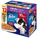 【ネスレピュリナ】フィリックス 15歳から お魚とお肉バラエティ 12袋入りx4個(ケース販売)