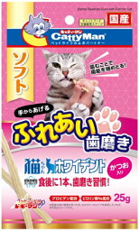 【ドギーマンハヤシ】猫ちゃんホワイデント　かつお入り　25g