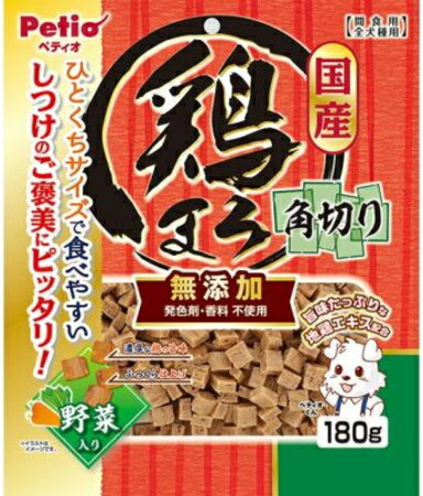 【ペティオ】鶏まろ　無添加　角切り　野菜入り　180gx30個（ケース販売）