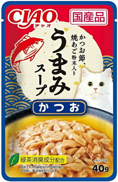Natural - 【いなばペット】チャオ　うまみスープ　かつお　40gx96個（ケース販売）　IC-352