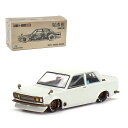 Kaido House x Mini GT 1/64 ダットサン 510 Street Tanto V1 ホワイト 街道はうす Datsun 510 KHMG041