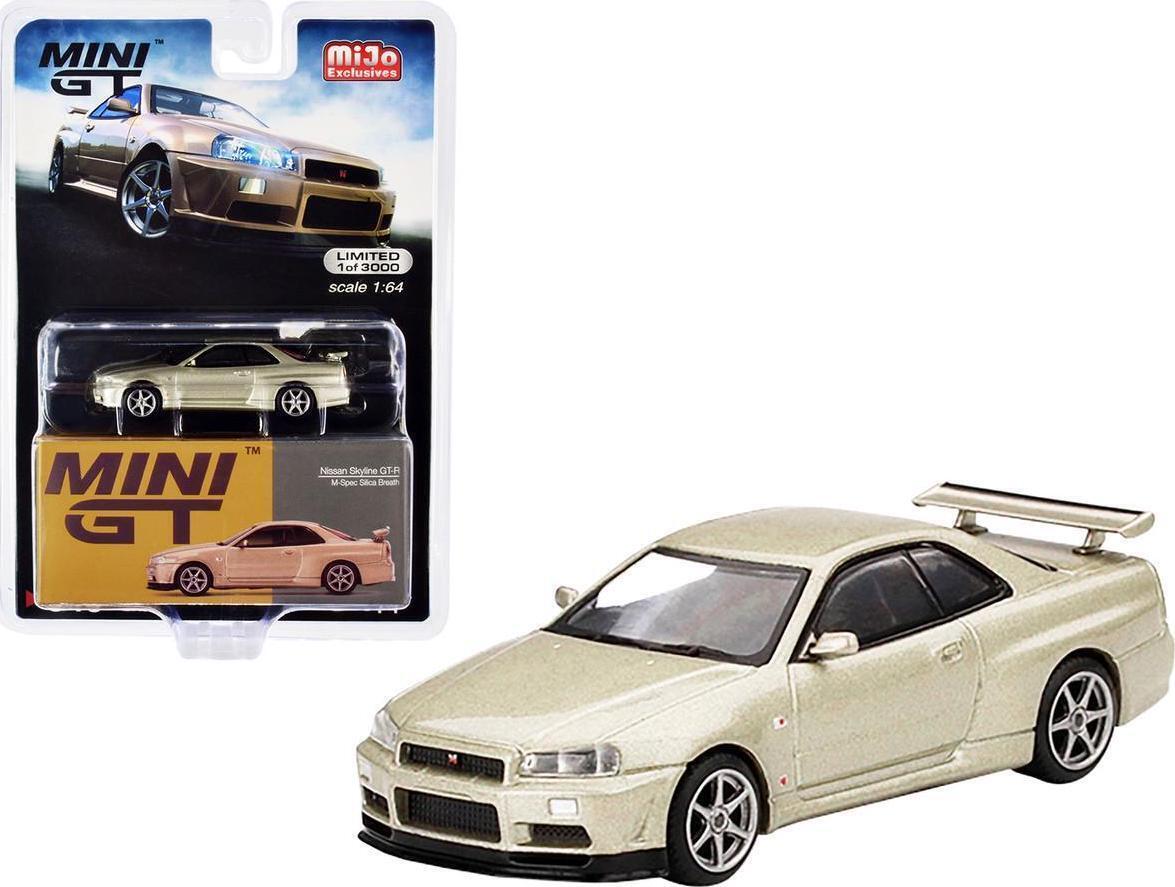MINI GT 1/64 日産 スカイライン GT-R R34 Mスペック シリカブレス RHD ミニカー MGT00348-MJのサムネイル