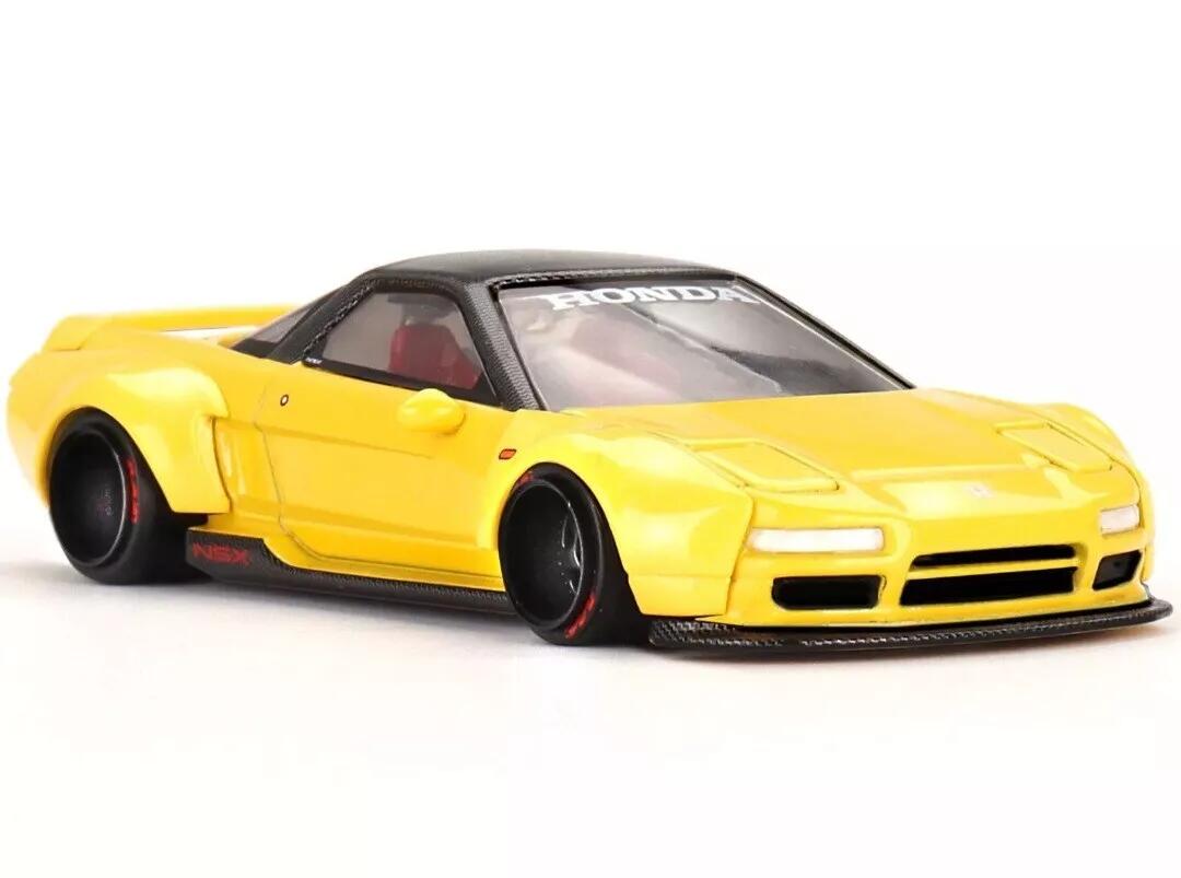 【国内在庫品】Kaido House x Mini GT 1/64 ホンダ NSX KAIDO WORKS V1 2002 イエロー Honda NSX ミニカー