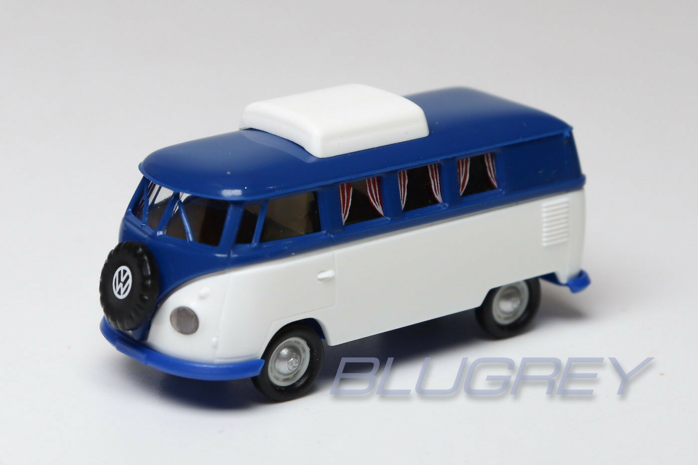 樂天商城 - ブレキナ 1/87 フォルクスワーゲン T1b キャンパー ブルー/ホワイト スライディングルーフ 1960 BREKINA VW T1b Camper HOスケール 【国内在庫品】