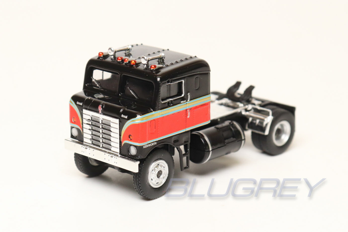 ブレキナ 1/87 ケンワース ブルノーズ トレーラーヘッド 1950 ブラック BREKINA Kenworth Bullnose ミニカー HOスケール