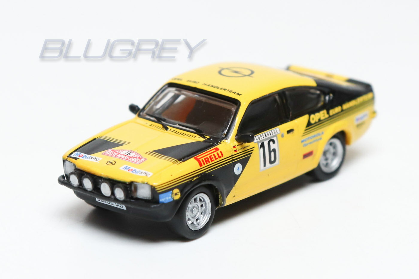 ブレキナ 1/87 オペル カデット C GT/E 1976 モンテカルロラリー #16 BREKINA Opel Kadett Rally ミニカー HOスケール