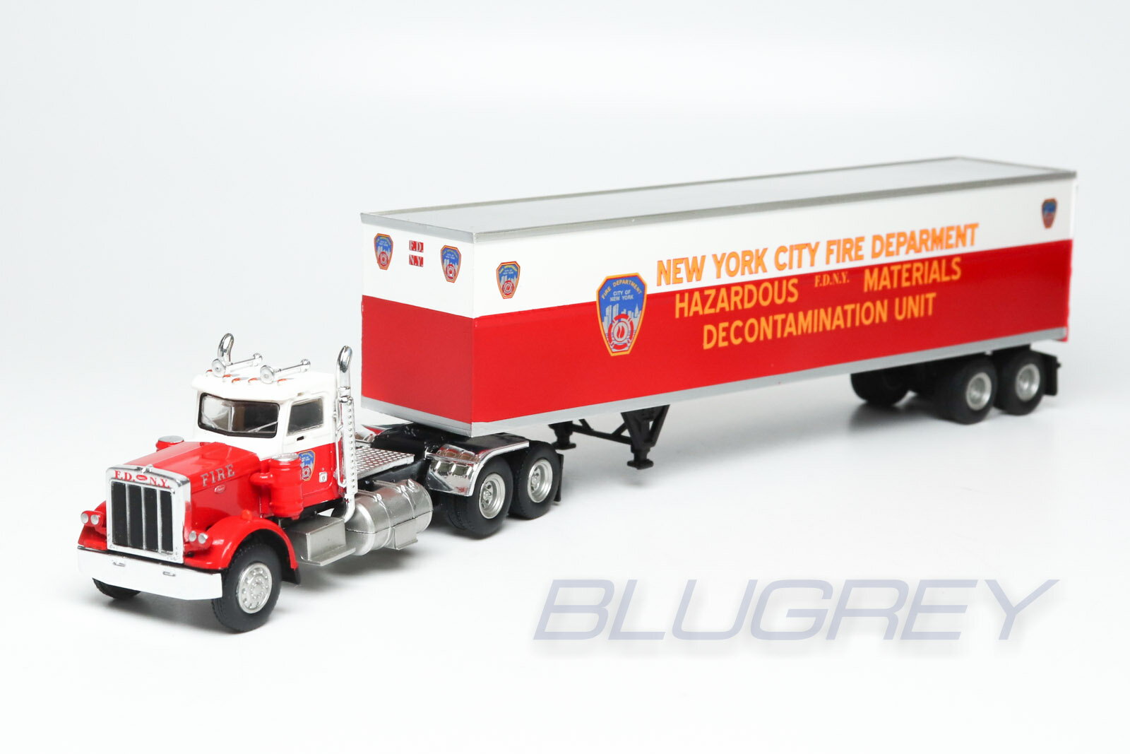 【国内在庫品】ブレキナ 1/87 ピータービルト 359 1973 FDNY ニューヨーク消防 除染ユニット トラック BREKINA Peterbilt HO...