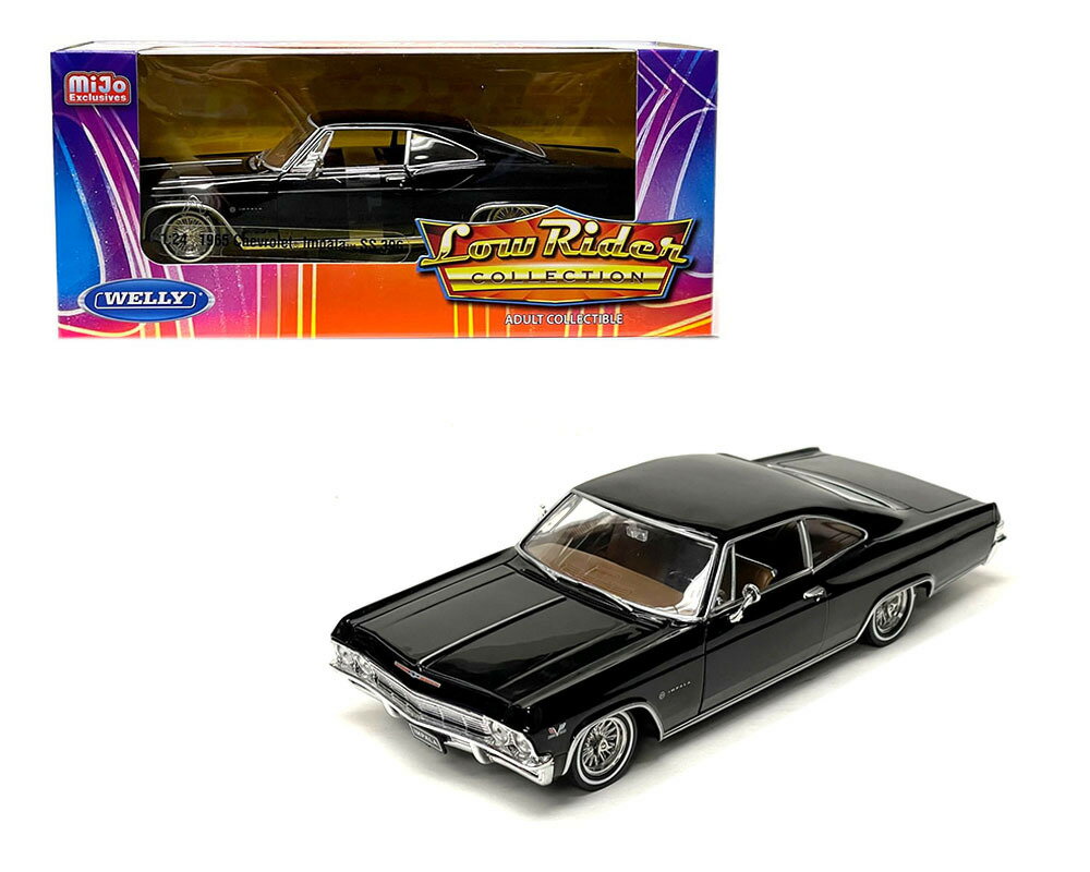 WELLY 1/24 饤 ܥ졼 ѥ SS 396 1965 ֥å Mijo Low Rider Chevy Impala 22417LRW-BK