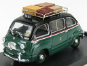 u 1/43 tBAbg 600D eBv ~m ^NV[ 1960 BRUMM FIAT 600D MULTIPLA TAXI MILANO