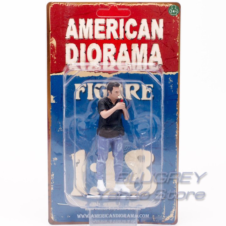 アメリカン ジオラマ 1/18 フィギア カーミート 1 男性 American Diorama 1/18 Figures Car Meet 1