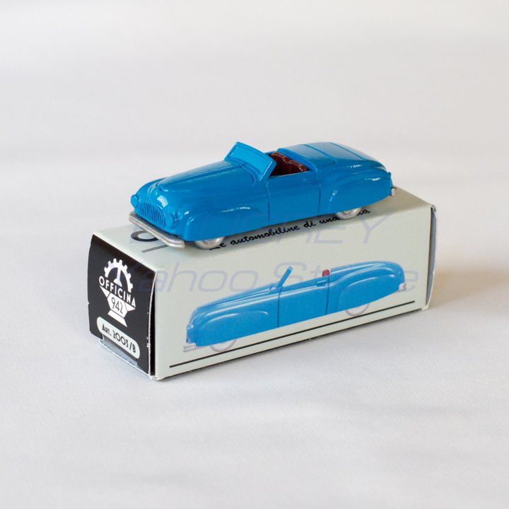 【国内在庫品】OFFICINA-942 1/76 FIAT 1500 CABRIOLET GRAN SPORT GHIA 1946 オフィチーナ 942 フィアット 1500 カブリオレ ブルー ◇ART2003B