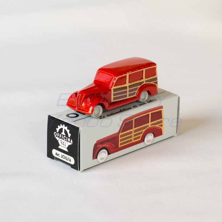 【国内在庫品】OFFICINA-942 1/76 FIAT 1100 L GIARDINETTA 1946 オフィチーナ 942 フィアット ジャルディネッタ レッド◇ART2012A