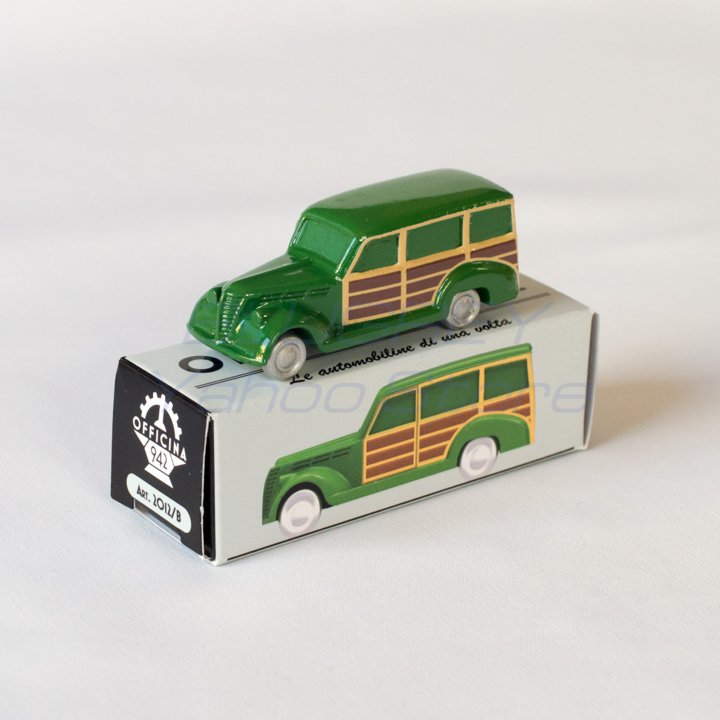樂天商城 - OFFICINA-942 1/76 FIAT 1100 L GIARDINETTA 1946 オフィチーナ 942 フィアット ジャルディネッタ グリーン ◇ART2012B 【国内在庫品】