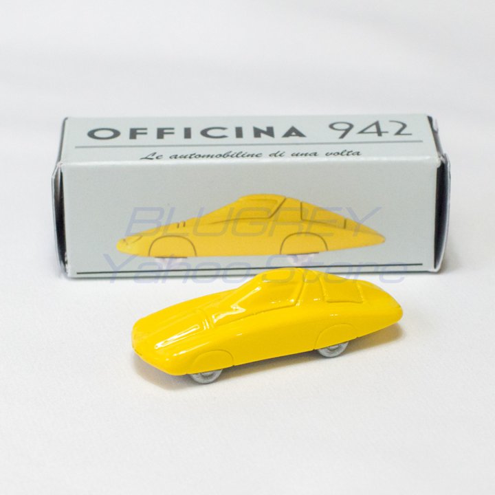 樂天商城 - OFFICINA-942 1/76 Abarth 500 Record Pininfarina 1958 オフィチーナ 942 アバルト 500 レコード ピニンファリーナ イエロー ART2016 【国内在庫品】